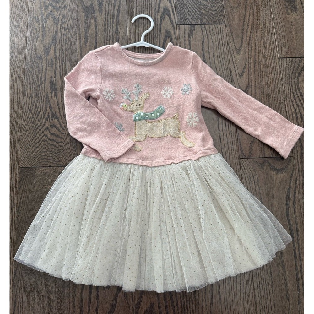 Mudpie HOLIDAY Dress with Reindeer